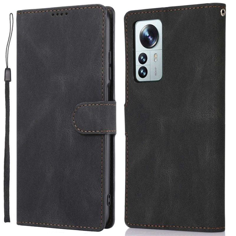 Flip Case voor Xiaomi 12 / 12X Klassieke Retro