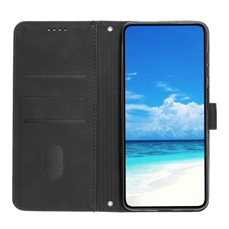 Flip Case voor Xiaomi 13 Glimlach Met Sleutelkoord