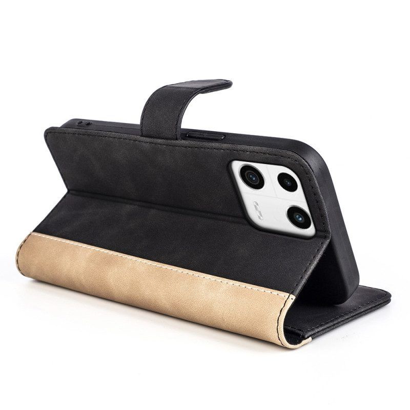 Flip Case voor Xiaomi 13 Golf Lederen Stijl