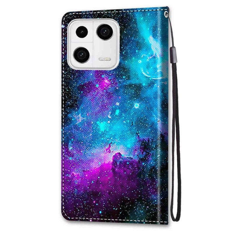 Flip Case voor Xiaomi 13 Kosmische Hemel