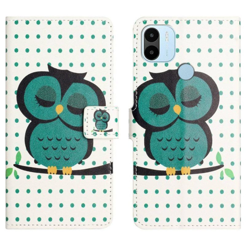 Flip Case voor Xiaomi Redmi A1 Slapende Uil