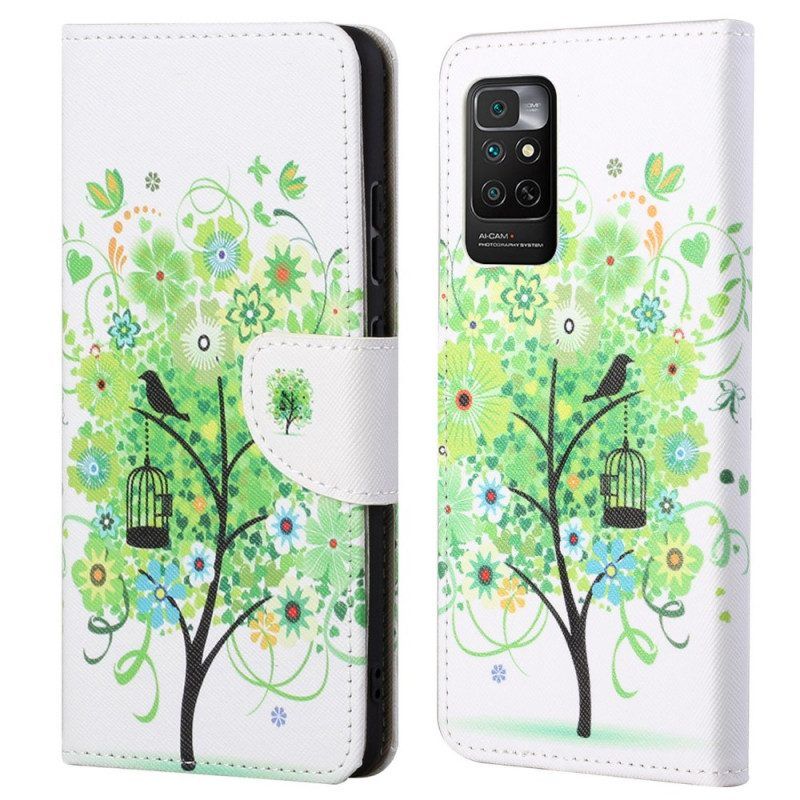 Flip Case voor Xiaomi Redmi Note 11 / 11S Groene Boom