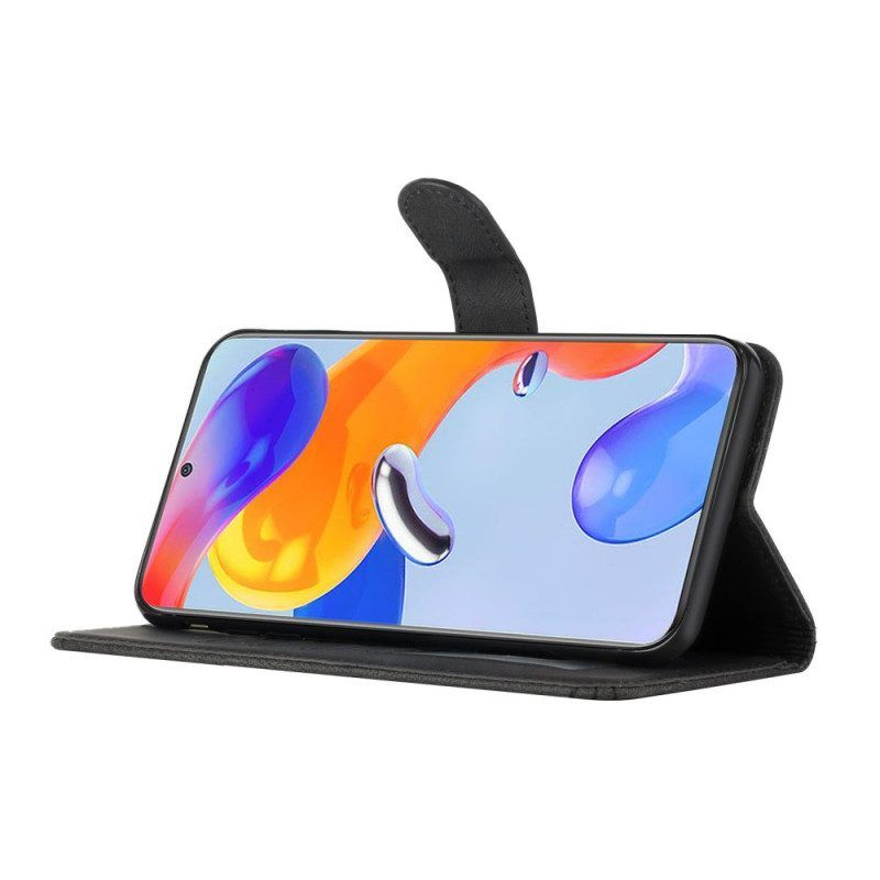 Flip Case voor Xiaomi Redmi Note 11 Pro / 11 Pro 5G Fries Leereffect