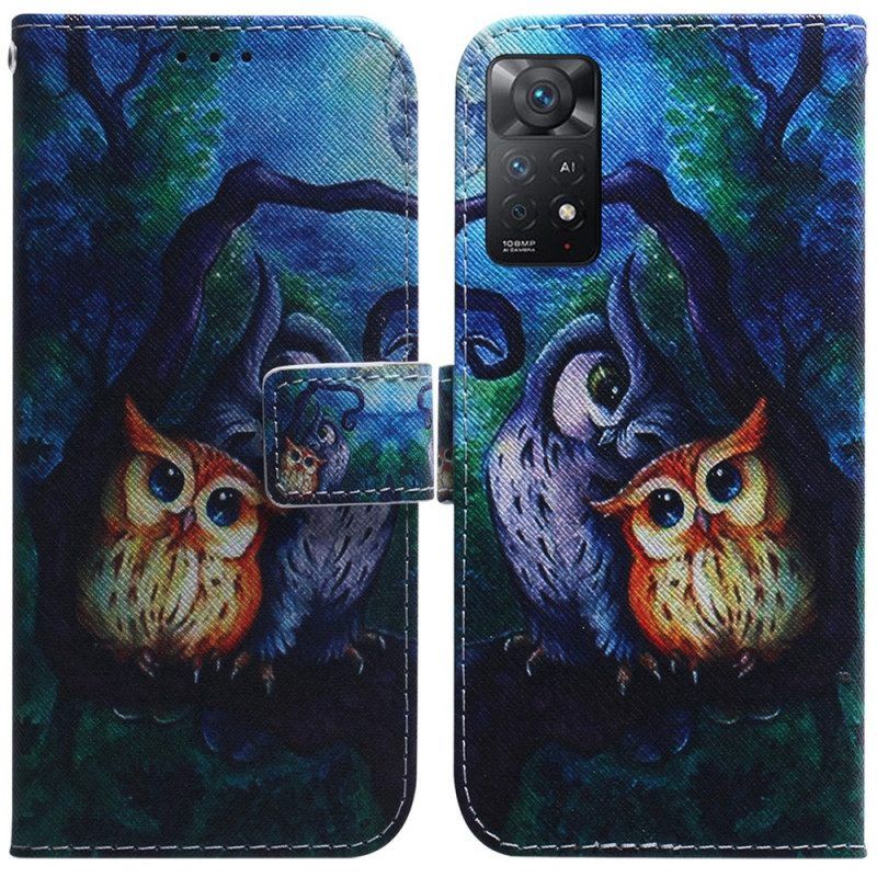 Flip Case voor Xiaomi Redmi Note 11 Pro / 11 Pro 5G Schilderij Van Uilen