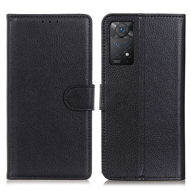 Flip Case voor Xiaomi Redmi Note 11 Pro / 11 Pro 5G Traditioneel Litchi Kunstleer