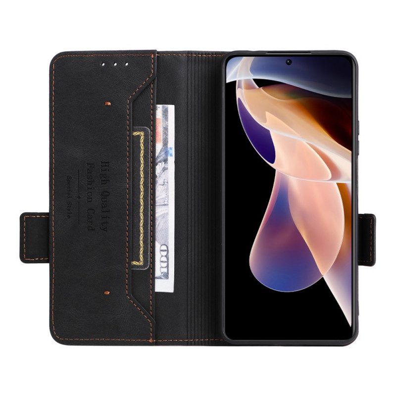 Flip Case voor Xiaomi Redmi Note 11 Pro Plus 5G Leren Styling