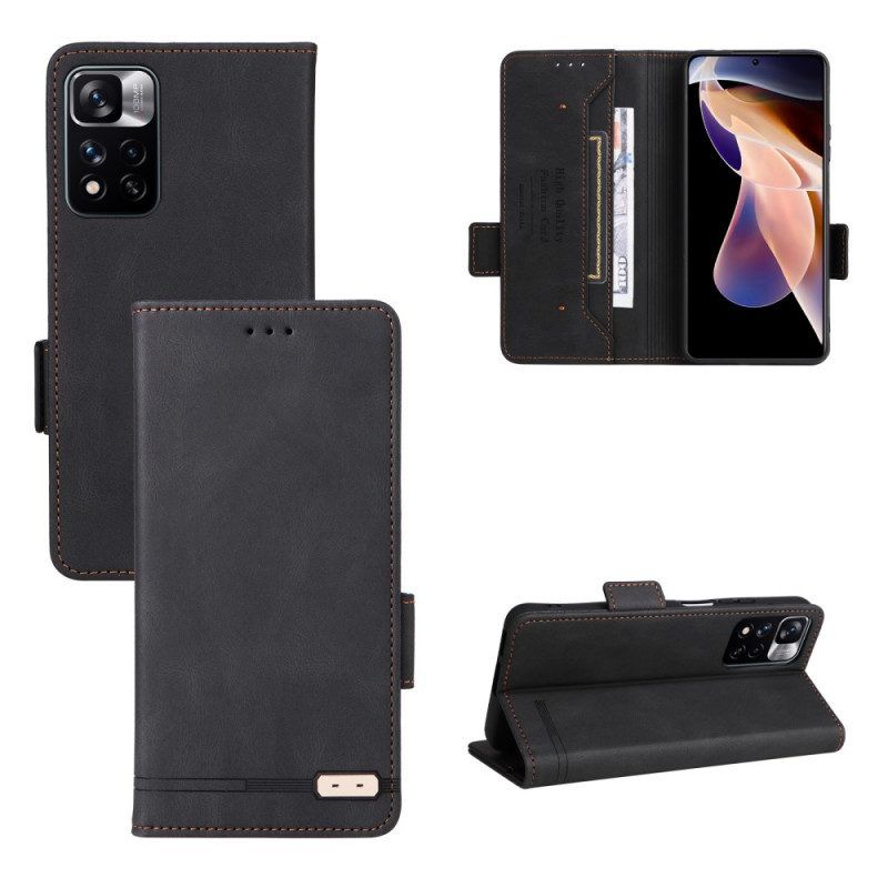 Flip Case voor Xiaomi Redmi Note 11 Pro Plus 5G Leren Styling