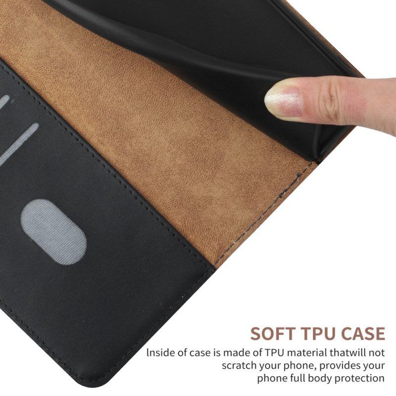 Flip Case voor Xiaomi Redmi Note 12 5G Echt Nappaleer