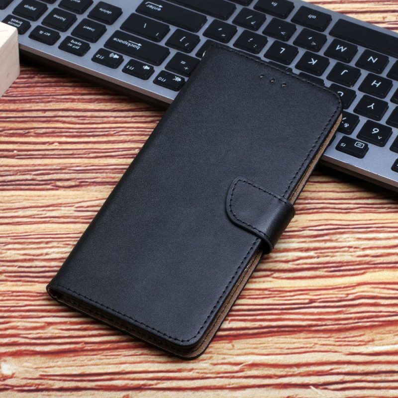 Flip Case voor Xiaomi Redmi Note 12 5G Echt Nappaleer