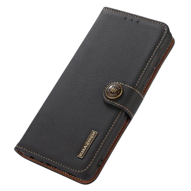 Flip Case voor Xiaomi Redmi Note 12 Pro Plus Khazneh Rfid Echt Leer