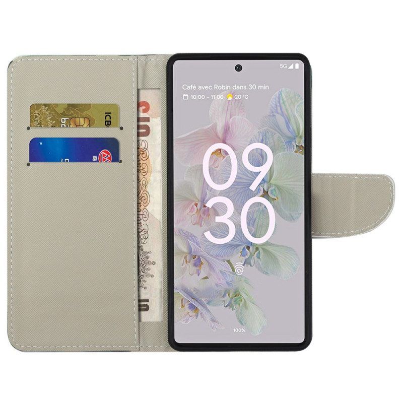 Folio-hoesje voor Google Pixel 6A Vlinder