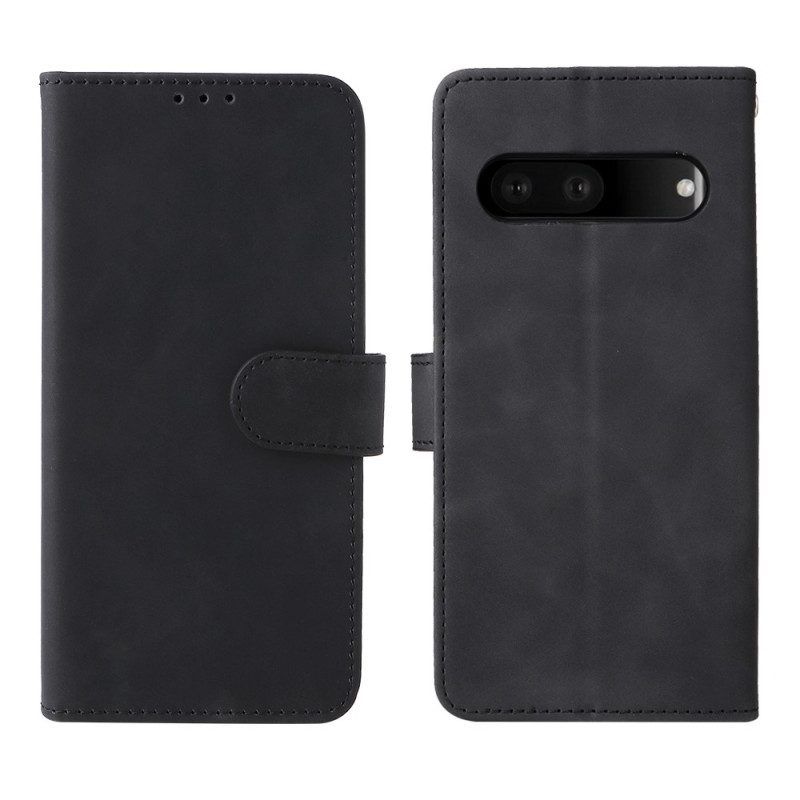 Folio-hoesje voor Google Pixel 7 Pro Met Ketting Gekleurde Imitatieleren Band