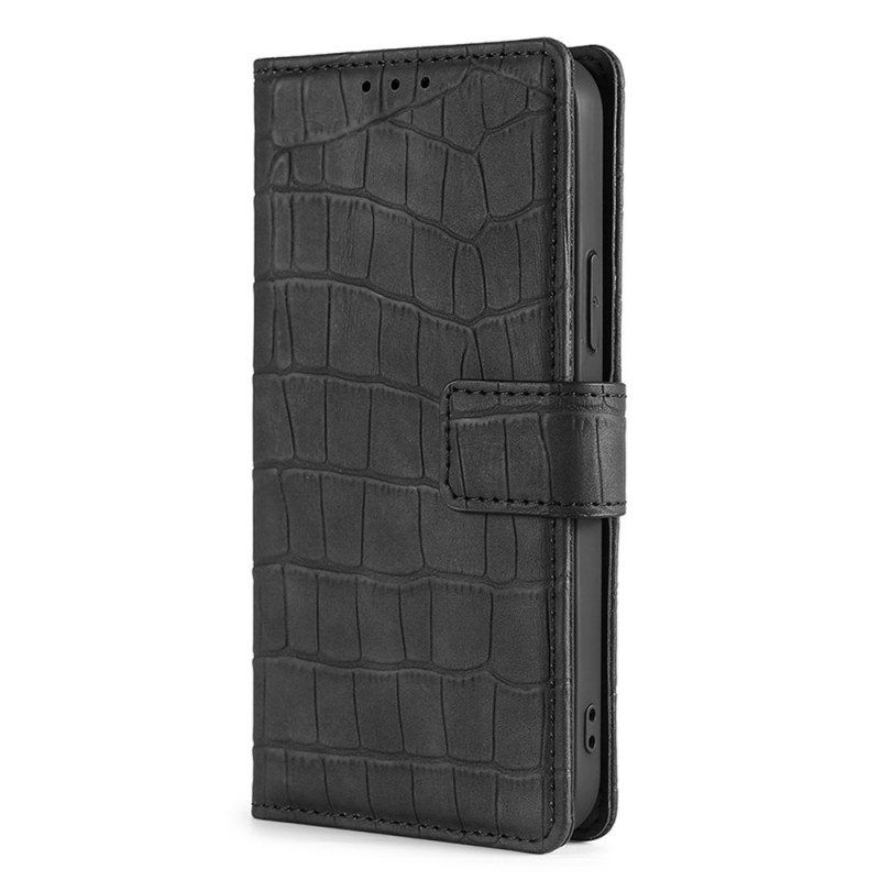 Folio-hoesje voor Honor 50 Skin-touch-krokodil