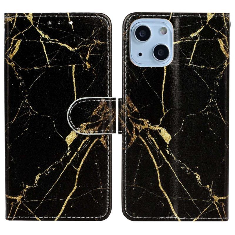 Folio-hoesje voor iPhone 14 Marmer