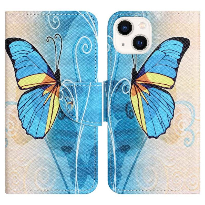 Folio-hoesje voor iPhone 14 Plus Mooie Vlinders