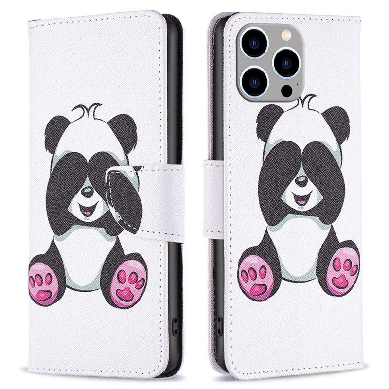 Folio-hoesje voor iPhone 14 Pro Max Panda