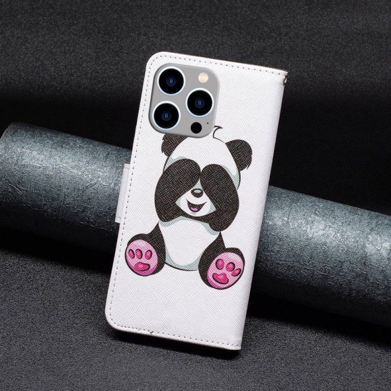 Folio-hoesje voor iPhone 14 Pro Max Panda