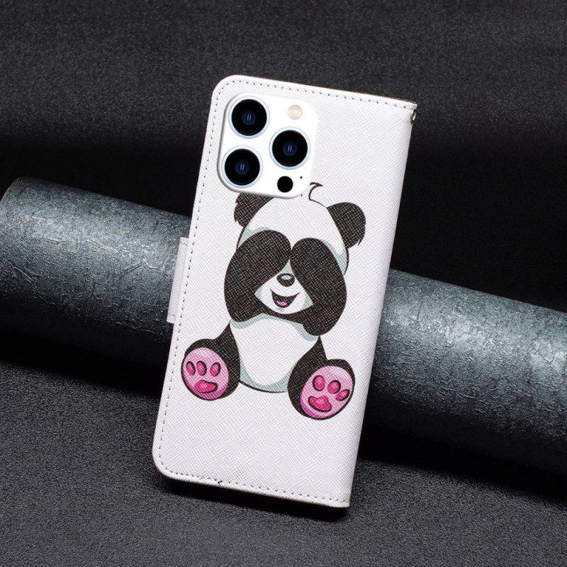 Folio-hoesje voor iPhone 14 Pro Panda