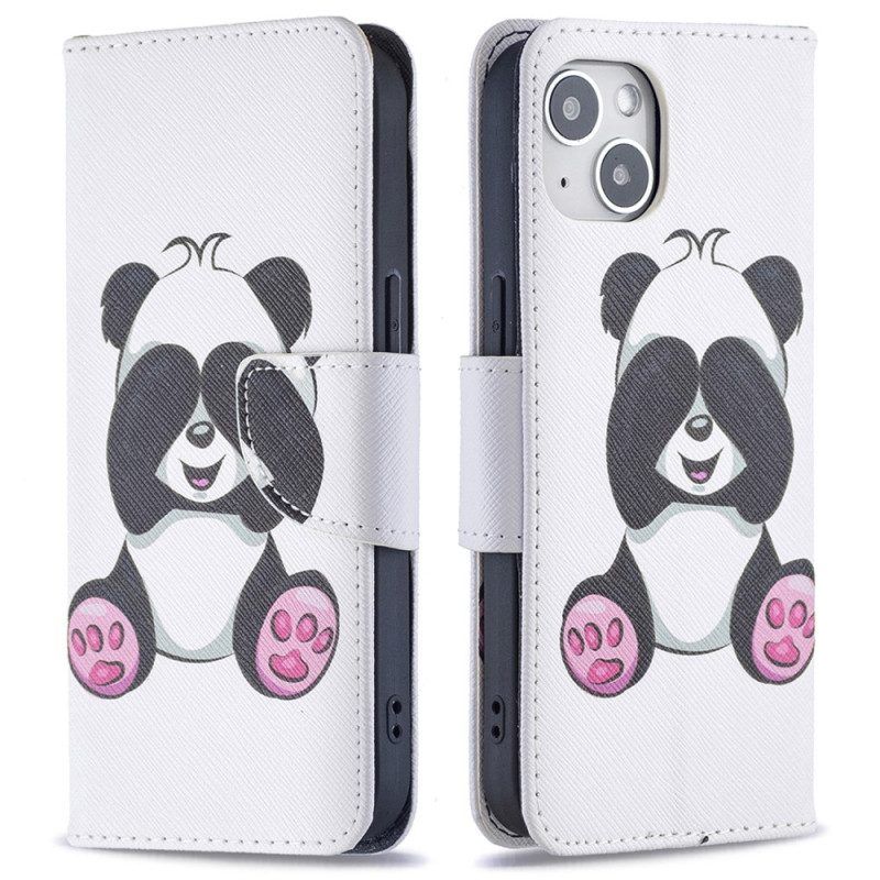 Folio-hoesje voor iPhone 15 Panda