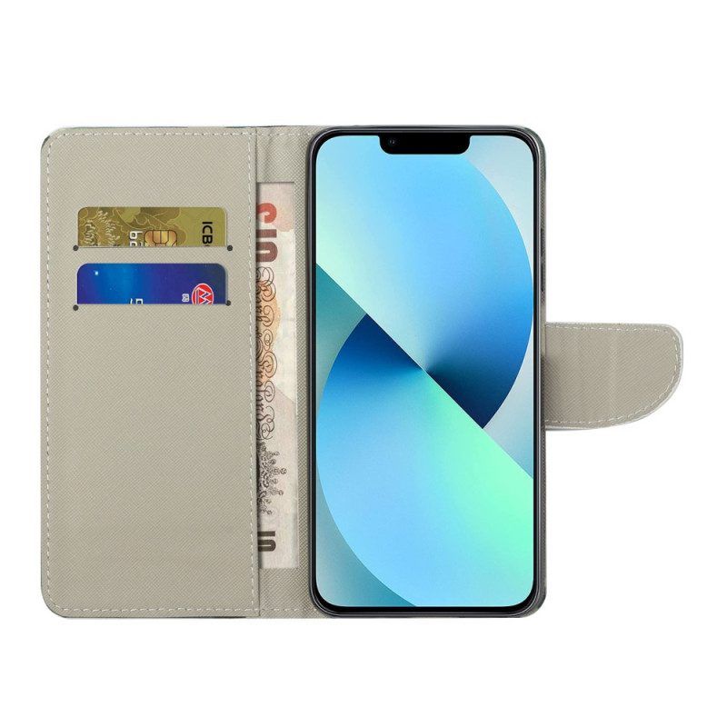 Folio-hoesje voor iPhone 15 Plus Uilenstam