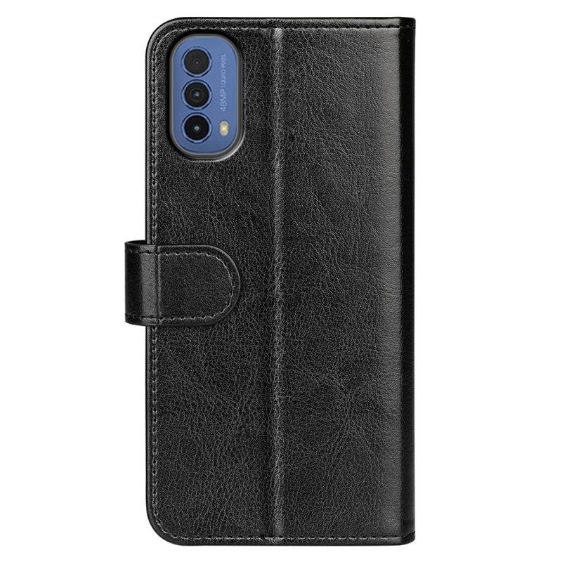 Folio-hoesje voor Moto E40 / E30 / E20 Designer Leereffect