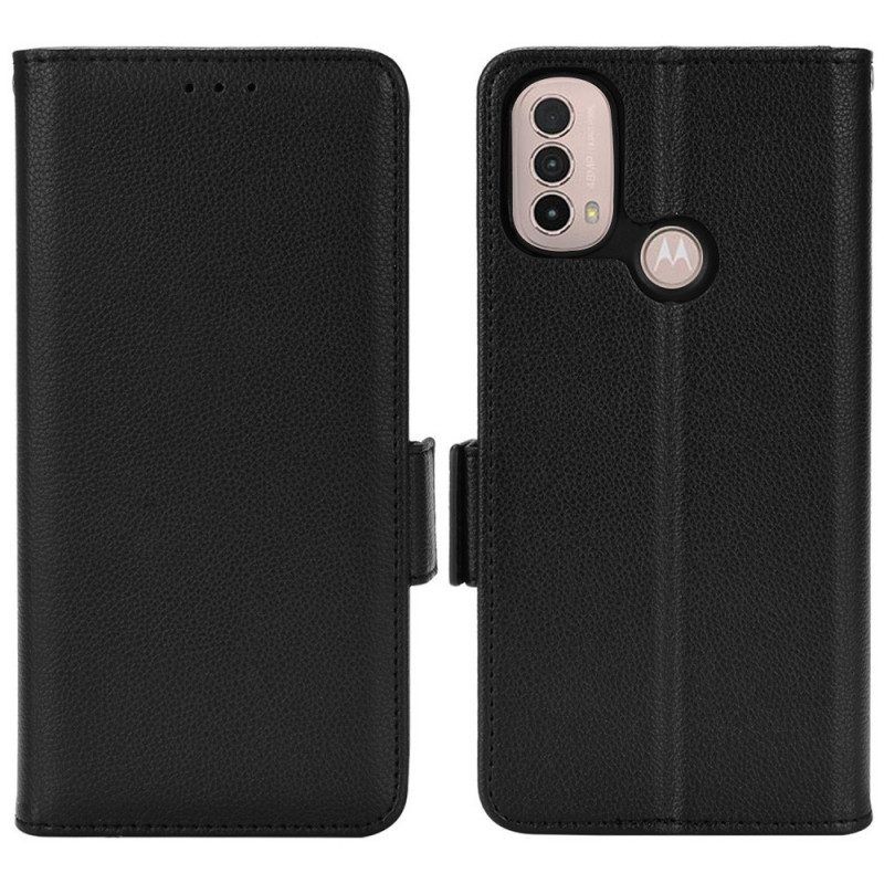 Folio-hoesje voor Moto E40 / E30 / E20 Flip Case Flap Dubbele Nieuwe Kleuren