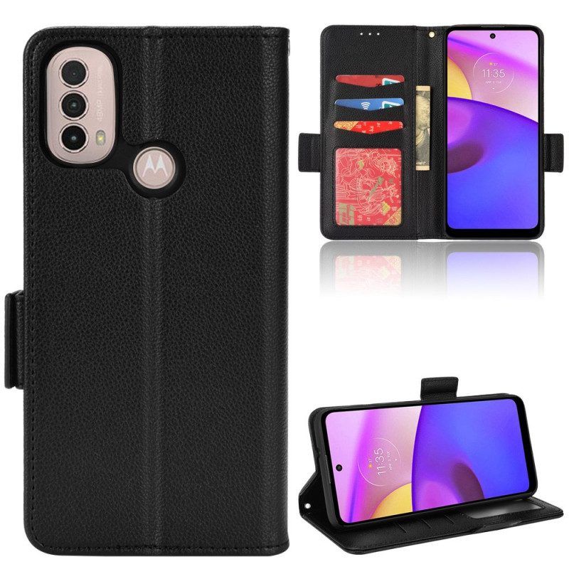 Folio-hoesje voor Moto E40 / E30 / E20 Flip Case Flap Dubbele Nieuwe Kleuren