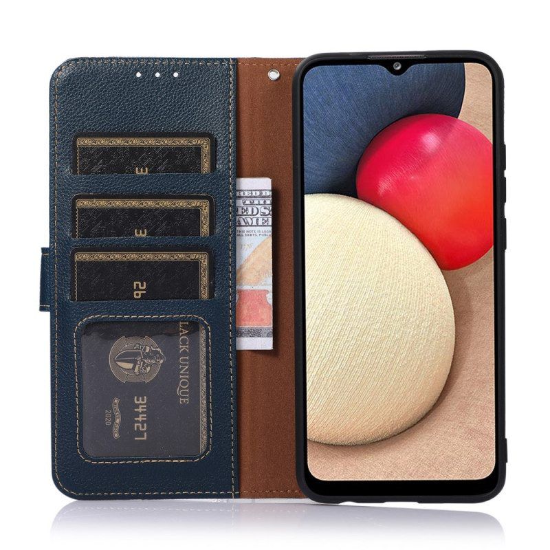 Folio-hoesje voor Moto E40 / E30 / E20 Lychee-stijl Rfid Khazneh