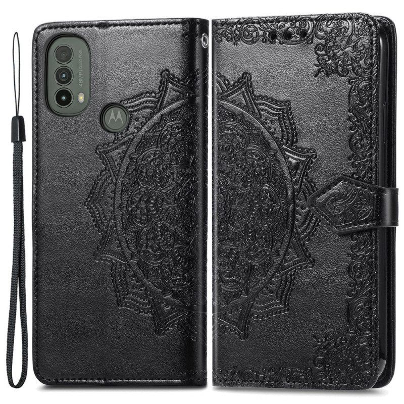 Folio-hoesje voor Moto E40 / E30 / E20 Mandala Middeleeuwen