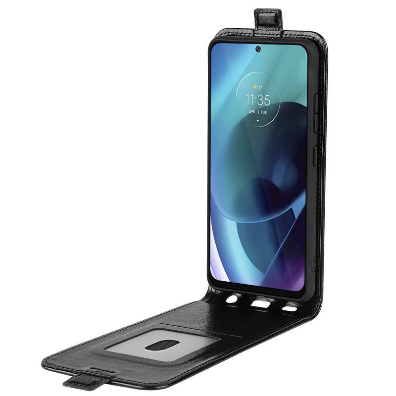 Folio-hoesje voor Moto G71 5G Flip Case Retro Opvouwbaar