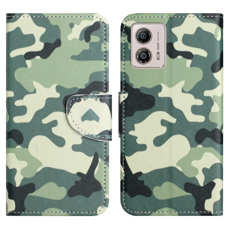 Folio-hoesje voor Moto G73 5G Camouflage