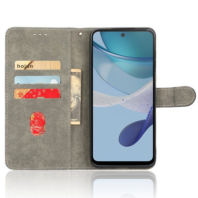 Folio-hoesje voor Moto G73 5G Klassieke Rfid