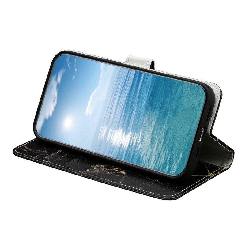 Folio-hoesje voor Moto G73 5G Marmer