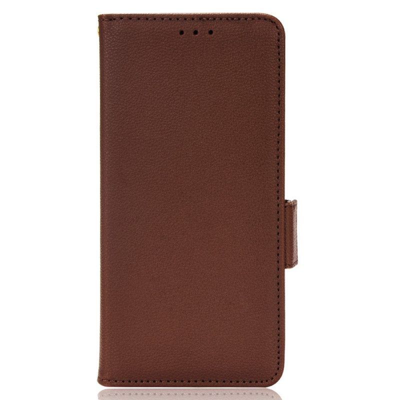 Folio-hoesje voor OnePlus 10 Pro 5G Flip Case Flap Double Litchi Nieuwe Kleuren