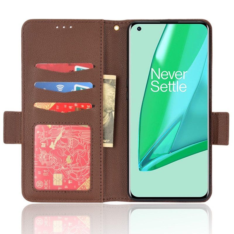 Folio-hoesje voor OnePlus 10 Pro 5G Flip Case Flap Double Litchi Nieuwe Kleuren