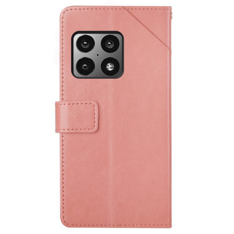 Folio-hoesje voor OnePlus 10 Pro 5G Stijl Leer Geo Y Design