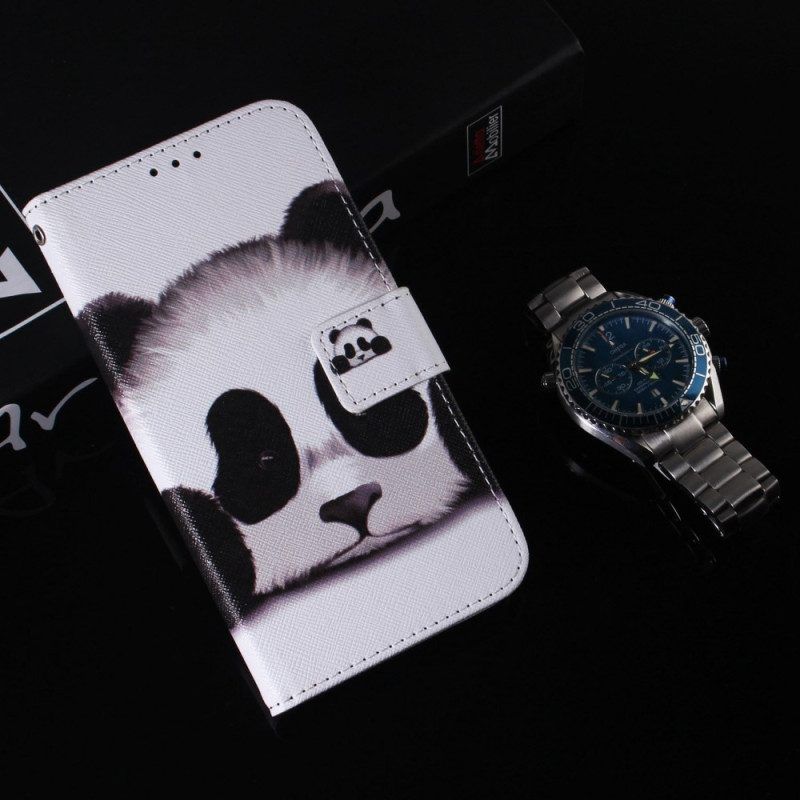 Folio-hoesje voor OnePlus Nord 2T 5G Met Ketting Strakke Panda