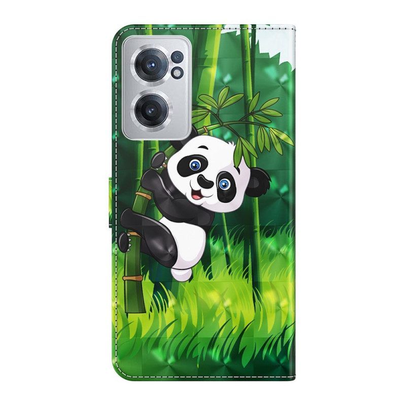 Folio-hoesje voor OnePlus Nord CE 2 5G Komische Panda