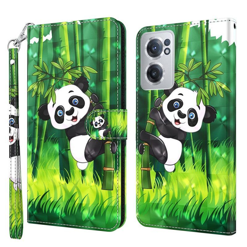 Folio-hoesje voor OnePlus Nord CE 2 5G Komische Panda