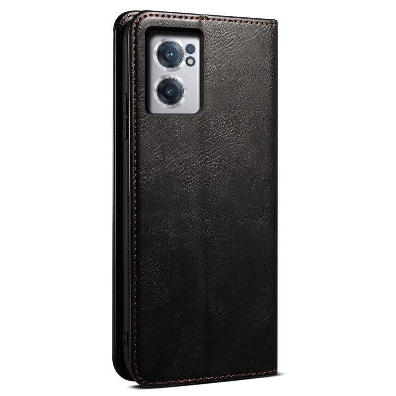 Folio-hoesje voor OnePlus Nord CE 2 5G Leer-effect