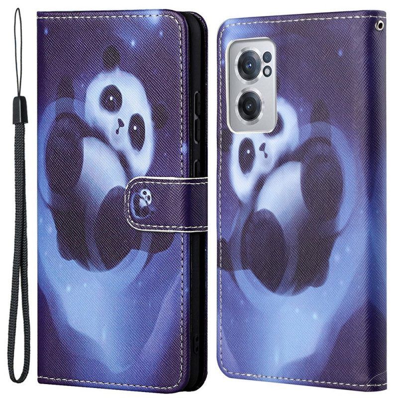 Folio-hoesje voor OnePlus Nord CE 2 5G Nacht Panda