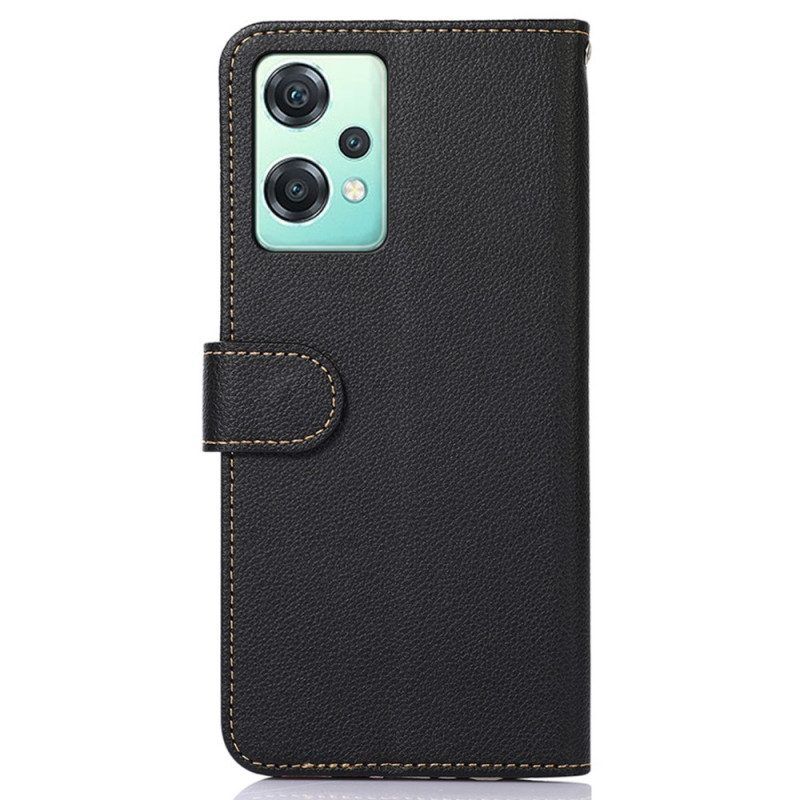 Folio-hoesje voor OnePlus Nord CE 2 Lite 5G Lychee-stijl Rfid