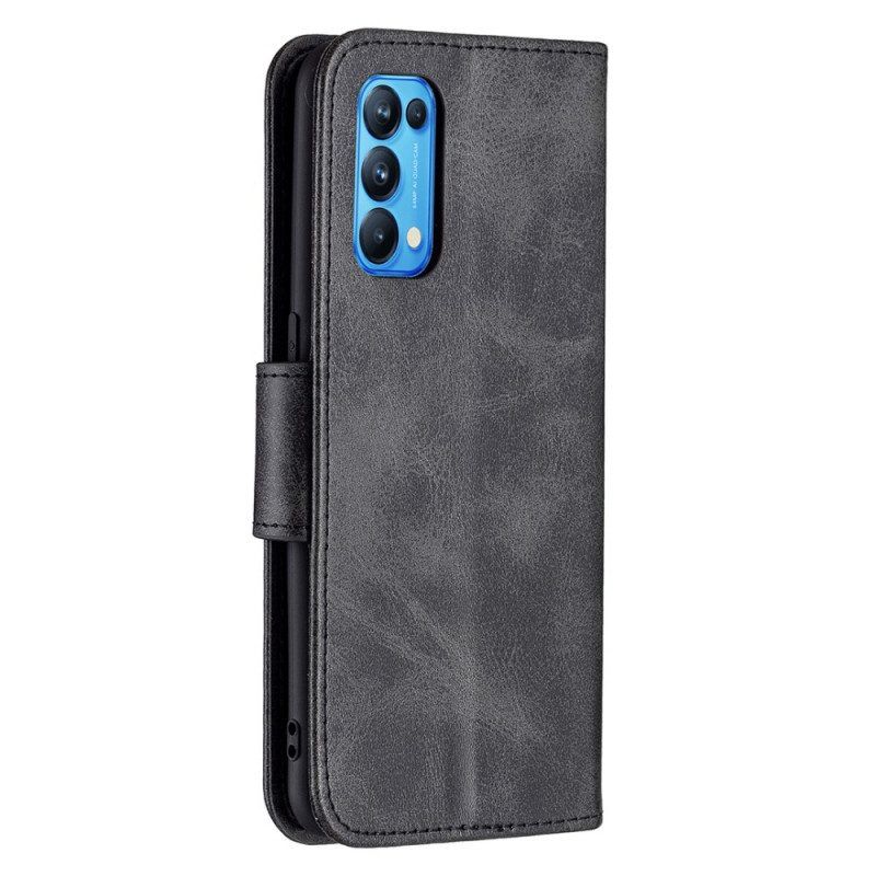 Folio-hoesje voor Oppo Find X3 Lite Flip Case Gladde Flap Schuin