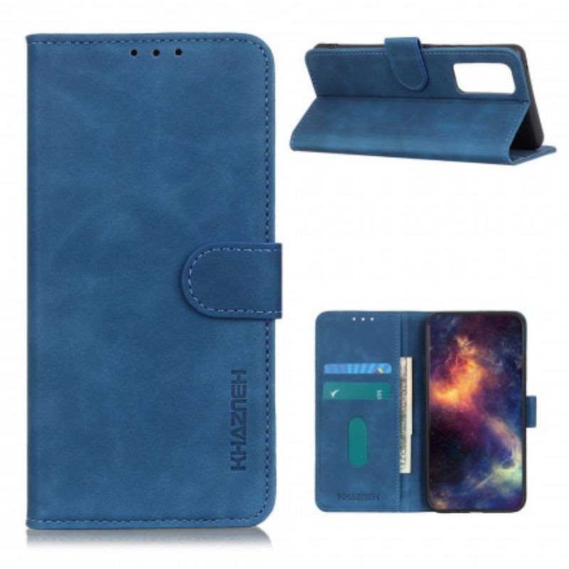 Folio-hoesje voor Oppo Find X3 Lite Mat Vintage Leereffect Khazneh