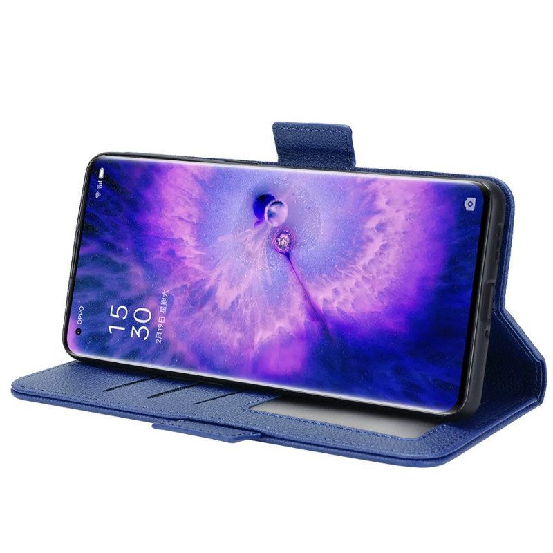 Folio-hoesje voor Oppo Find X5 Flip Case Flap Dubbele Nieuwe Kleuren