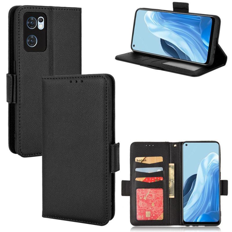 Folio-hoesje voor Oppo Find X5 Lite Flip Case Flap Dubbele Nieuwe Kleuren