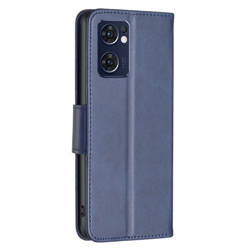 Folio-hoesje voor Oppo Find X5 Lite Schuine Sluiting