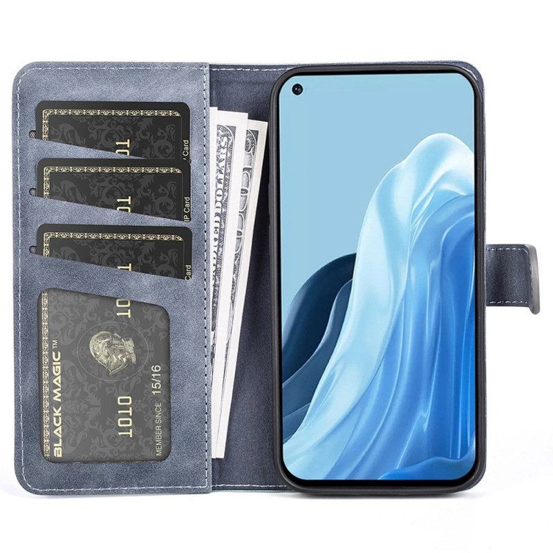 Folio-hoesje voor Oppo Reno 7 Grafisch Patroon