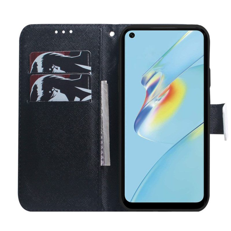 Folio-hoesje voor Oppo Reno 8 Lite Panda