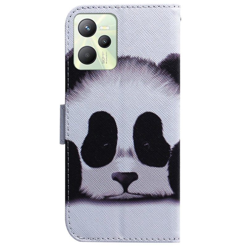 Folio-hoesje voor Realme C35 Panda